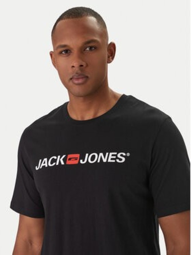 Jack & Jones T-Shirt Jjecorp Logo 12137126 Czarny Slim Fit