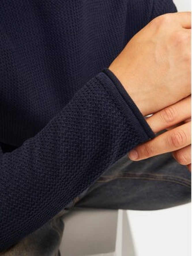 Jack & Jones Sweter Cooper 12258407 Granatowy Regular Fit