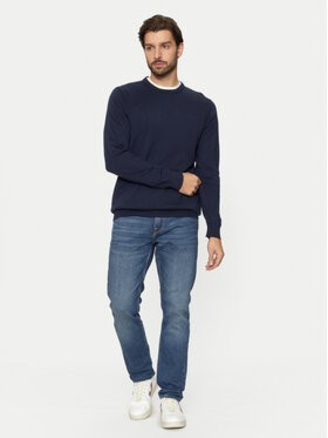 Lee Sweter 112357427 Granatowy Regular Fit