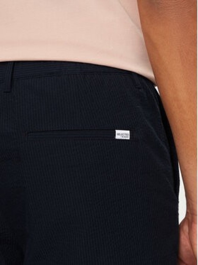 Selected Homme Szorty materiałowe Slhregular-Karl 16092367 Granatowy Regular Fit