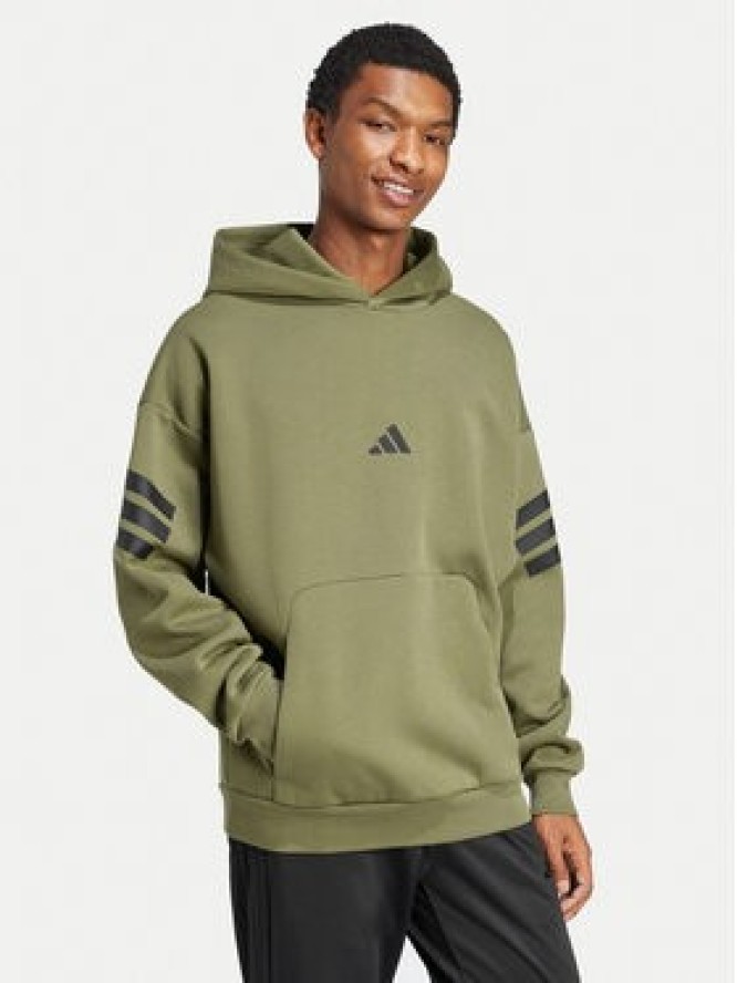 adidas Bluza Future Icons 3-Stripes JD4856 Zielony Regular Fit