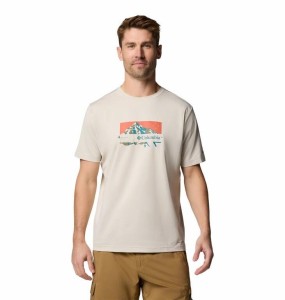 COLUMBIA Koszulka męska Ice Lake II SS Tee dark stone/peak direction-XXL