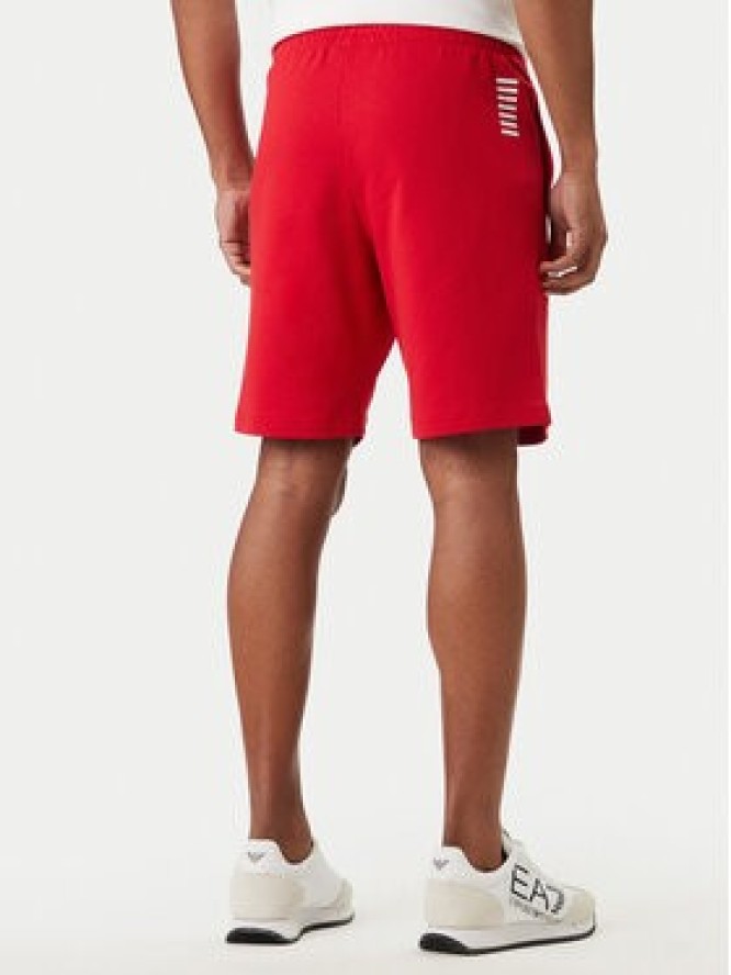 EA7 Emporio Armani Szorty sportowe 8NPS65 PJVRZ U5072 Czerwony Regular Fit