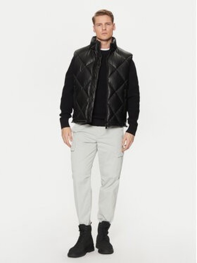 HUGO Bezrękawnik Borintino2441 50527323 Czarny Slim Fit