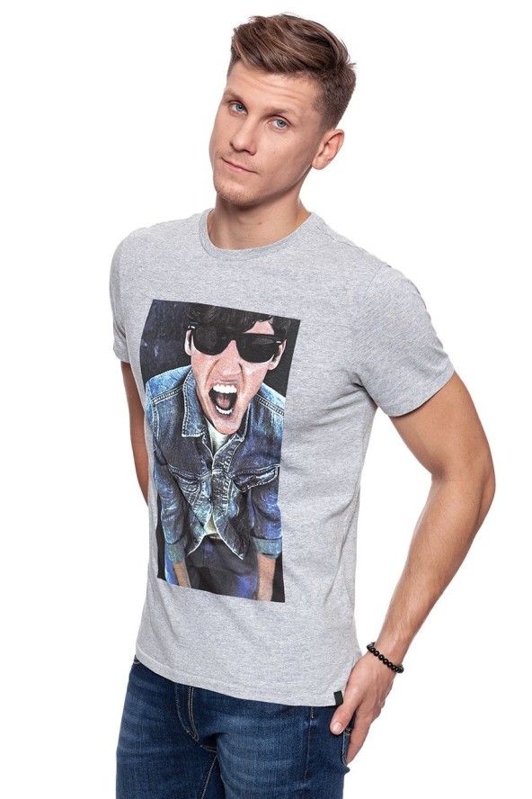 LEE T SHIRT PHOTO TEE GREY MELE L65UAI37