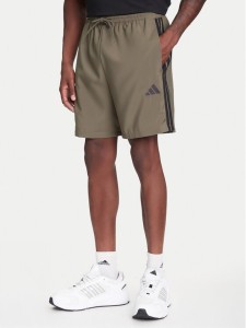 adidas Szorty sportowe Essential 3-Stripes Chelsea JE6434 Khaki Regular Fit