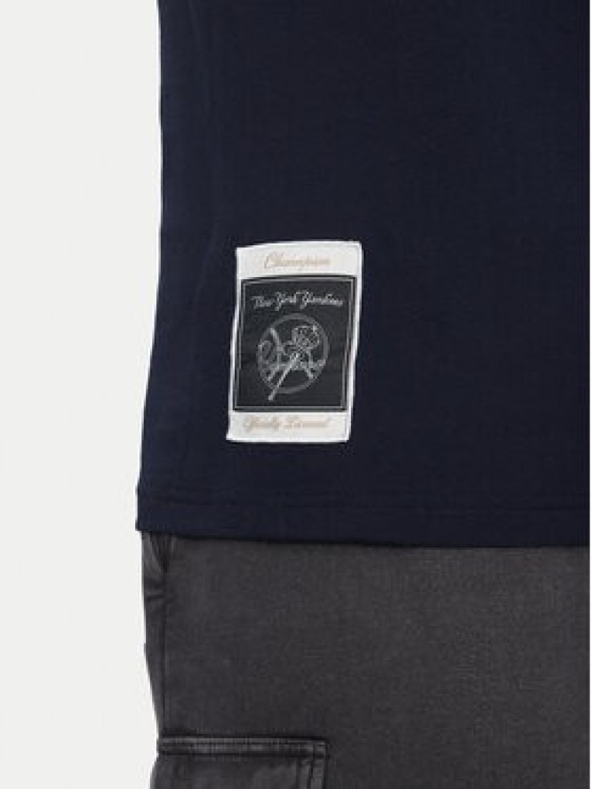 Champion T-Shirt 221038 Granatowy Regular Fit