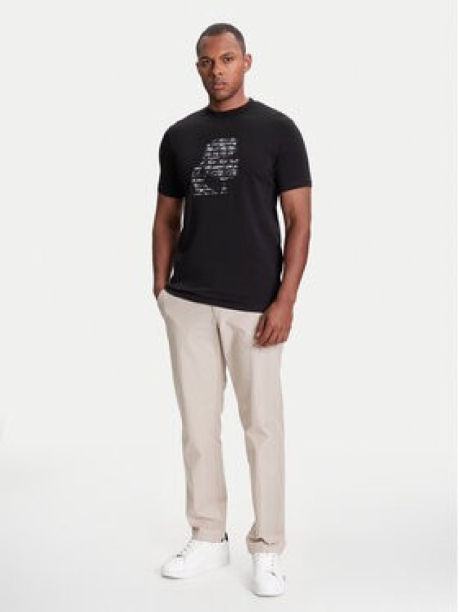 KARL LAGERFELD T-Shirt 755042 553235 Czarny Regular Fit