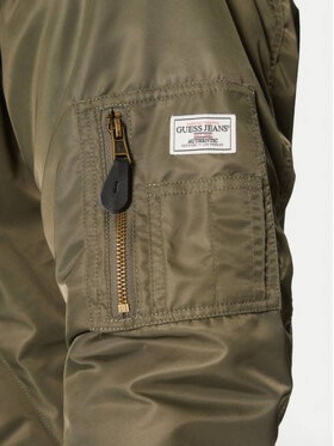 Guess Jeans Kurtka bomber M5RL81 WHAA2 Khaki Regular Fit
