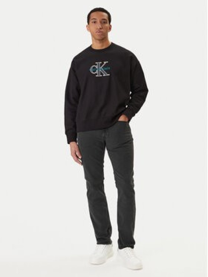 Calvin Klein Jeans Jeansy Essential LV04RB738G Czarny Slim Fit