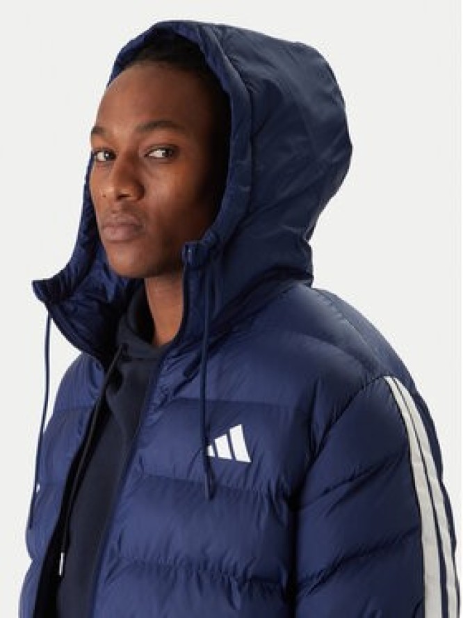 adidas Kurtka zimowa Essentials Climawarm 3-Stripes JX7771 Granatowy Regular Fit