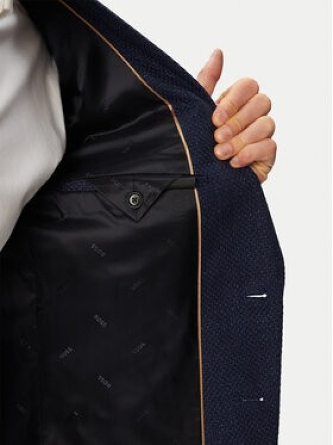 BOSS Marynarka H-Hutson-2PP-263 50567488 Granatowy Slim Fit