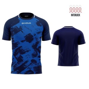 Koszulka Givova Art Interlock Royal Blue, 3XS