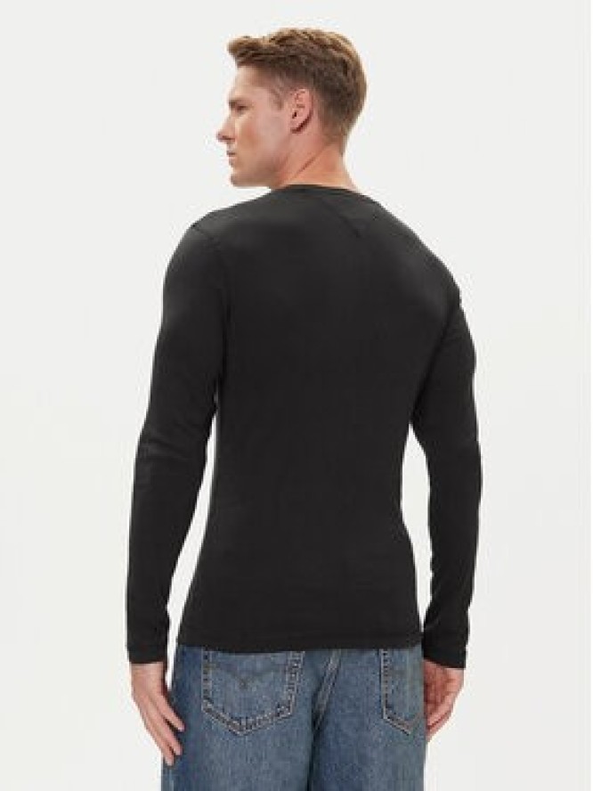 Tommy Jeans Longsleeve DM0DM04409 Czarny Slim Fit