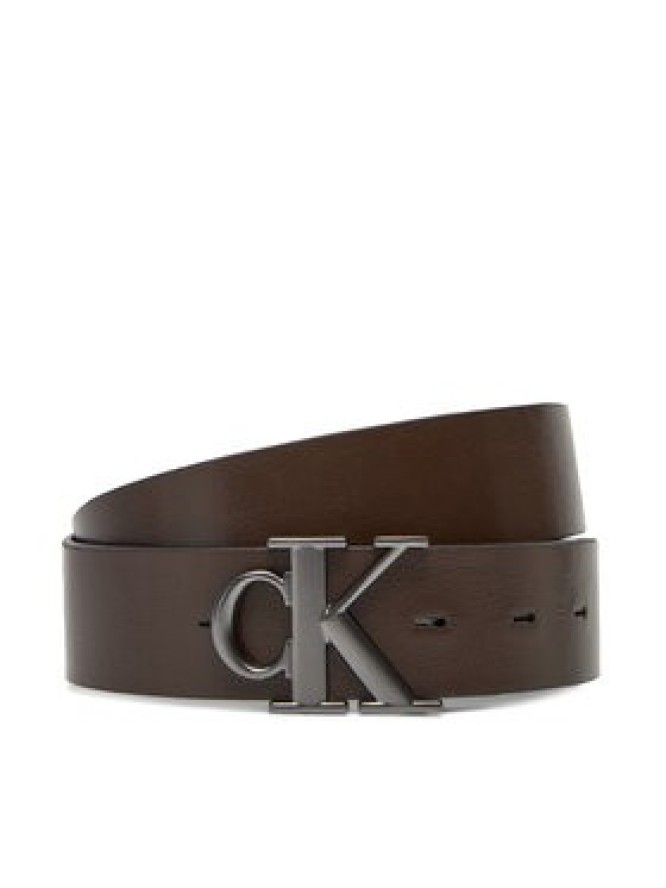 Calvin Klein Jeans Pasek Męski Monogram Plaque Buckle 35Mm Adj/Rev LV04G7026G Czarny