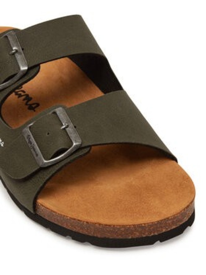 Pepe Jeans Klapki PMS90110 Khaki