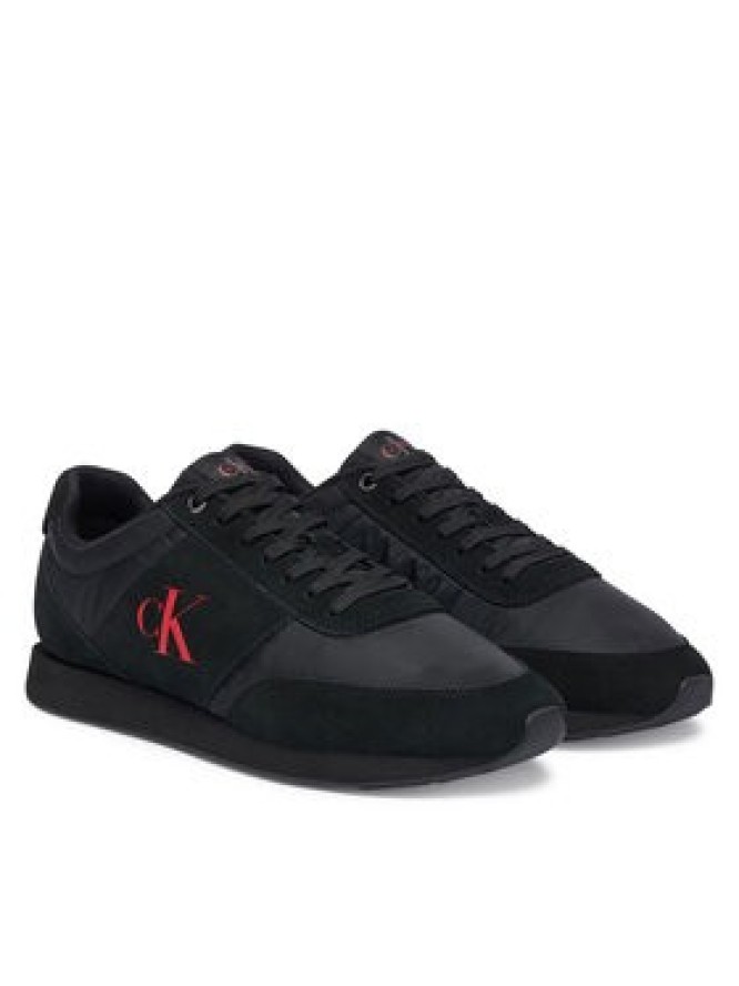 Calvin Klein Sneakersy Retro Runner Band Lth-Su HM0HM02212 Czarny