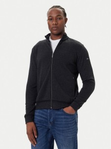 Bugatti Bluza 8750-85170D Czarny Regular Fit