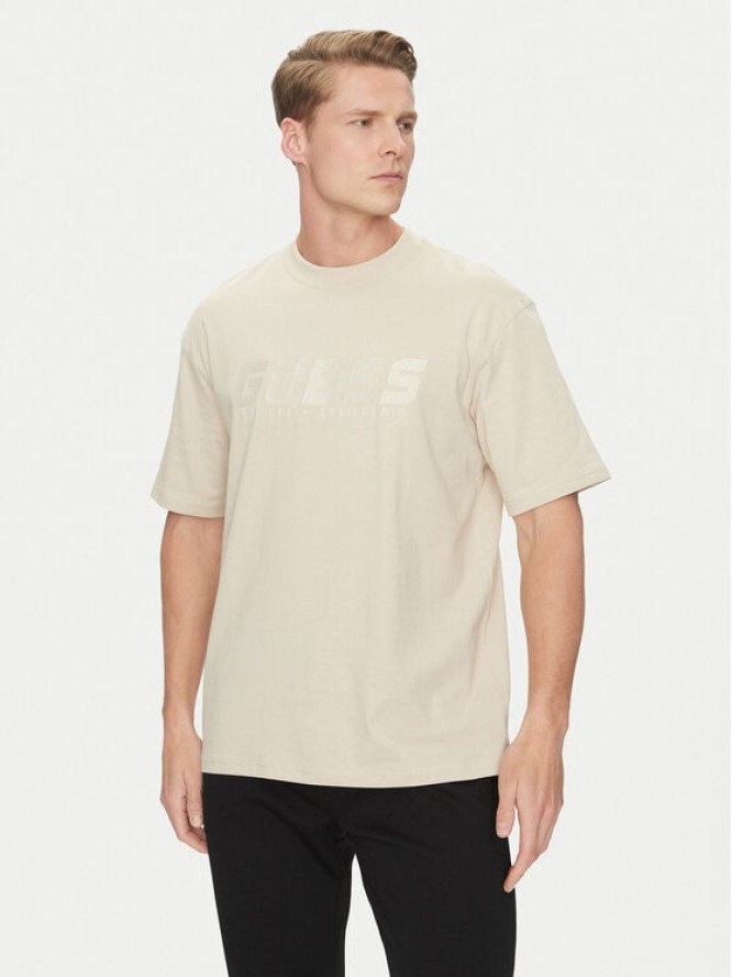 Guess T-Shirt Z5RI10 I3Z14 Écru Regular Fit