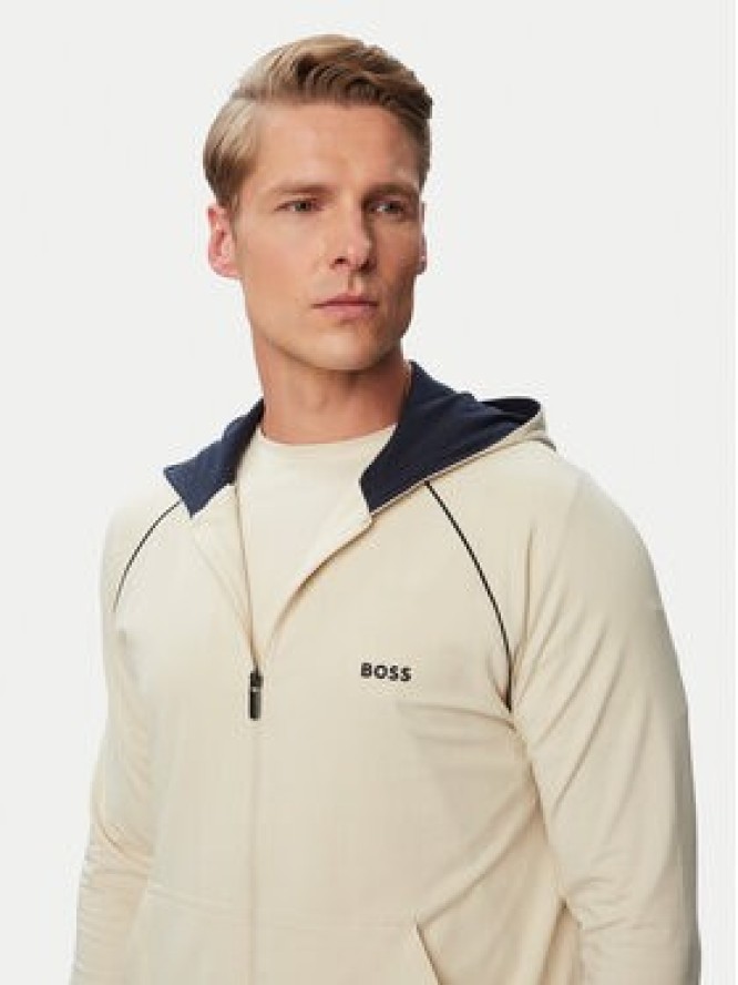 BOSS Bluza Mix&Match 50515313 Kremowy Regular Fit