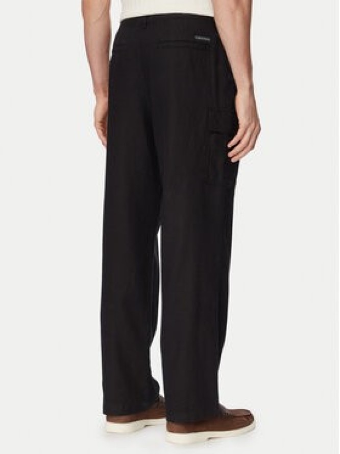 Calvin Klein Jeans Spodnie cargo LV04RF611G Czarny Relaxed Fit