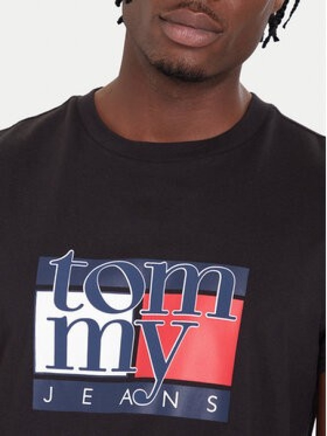 Tommy Jeans T-Shirt DM0DM21977 Czarny Regular Fit