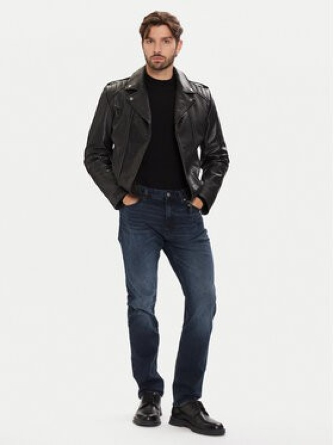 HUGO Jeansy Ash 50541568 Granatowy Slim Fit