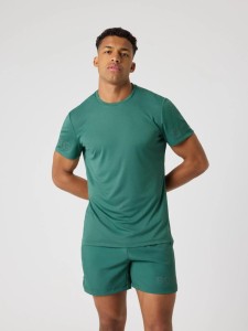 bjorn_borg BORG LIGHT T-SHIRT z recyklowanego poliestru — MALLARD GREEN