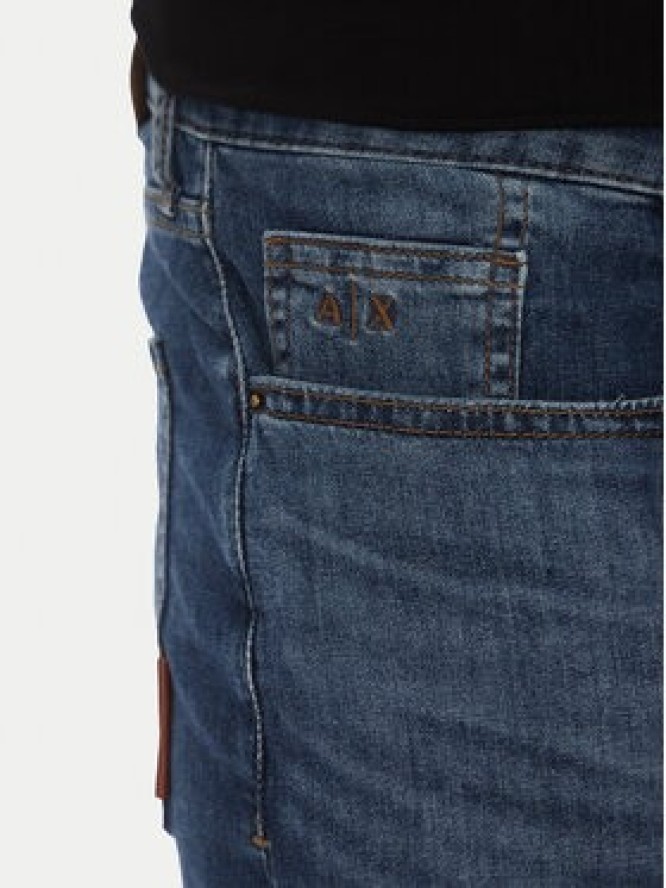 Armani Exchange Szorty jeansowe XM000073 AF13089 MB002 Granatowy Slim Fit