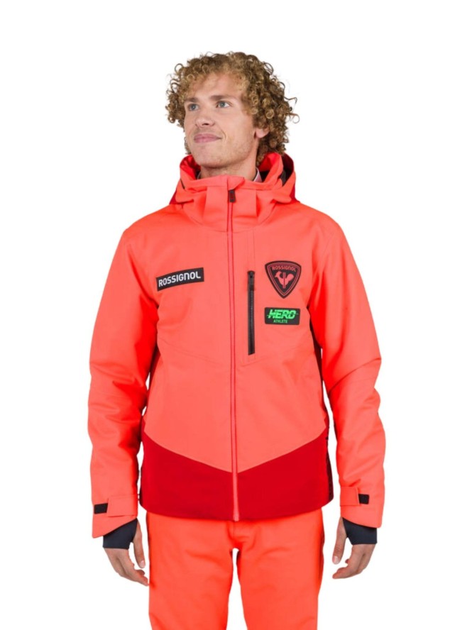 Kurtka Narciarska Rossignol męska Hero Blackside JKT pomarańczowa