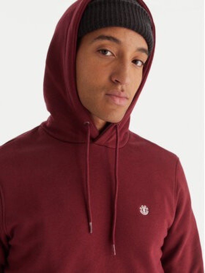 Element Bluza Icon Embroidery ELYFT00198 Bordowy Regular Fit