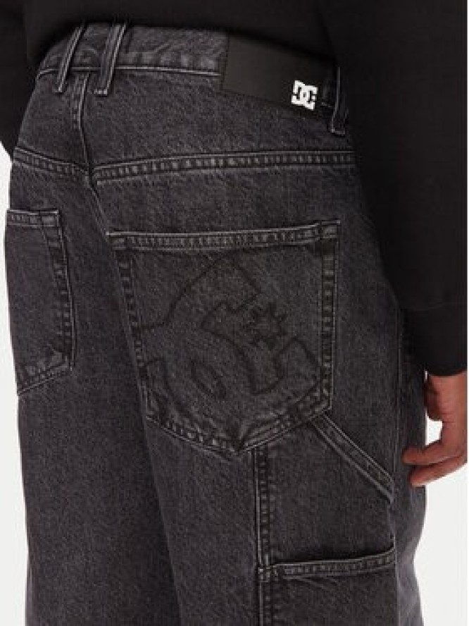 DC Shoes Jeansy Worker Carpenter Bac EDYDP03432 Czarny Baggy Fit