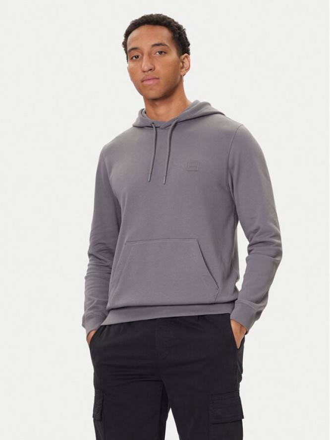 BOSS Bluza Wetalk 50509314 Szary Regular Fit