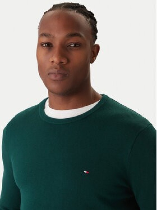 Tommy Hilfiger Sweter Essential Ssnl MW0MW39999 Zielony Regular Fit