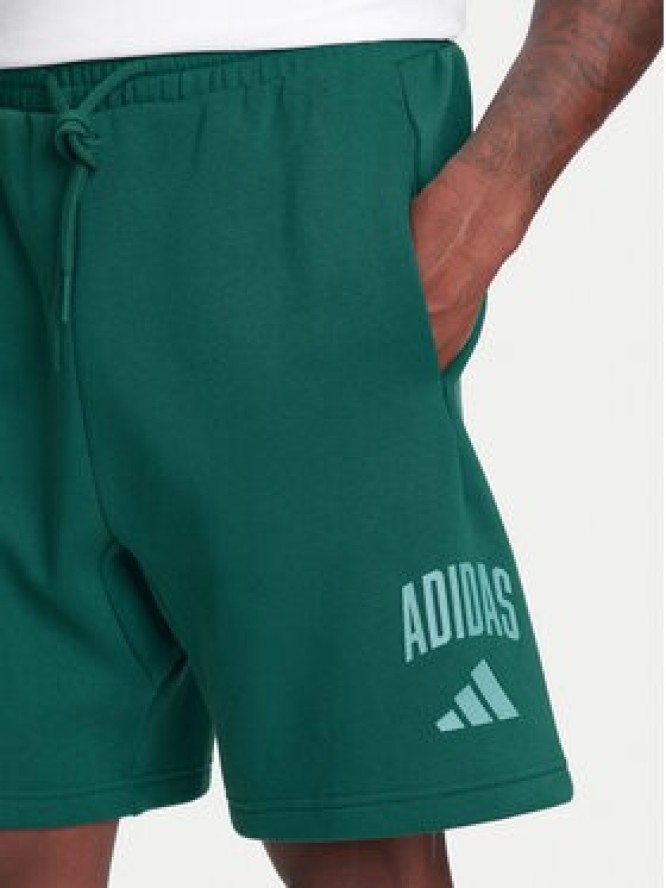 adidas Szorty sportowe Collegiate JM1727 Zielony Regular Fit
