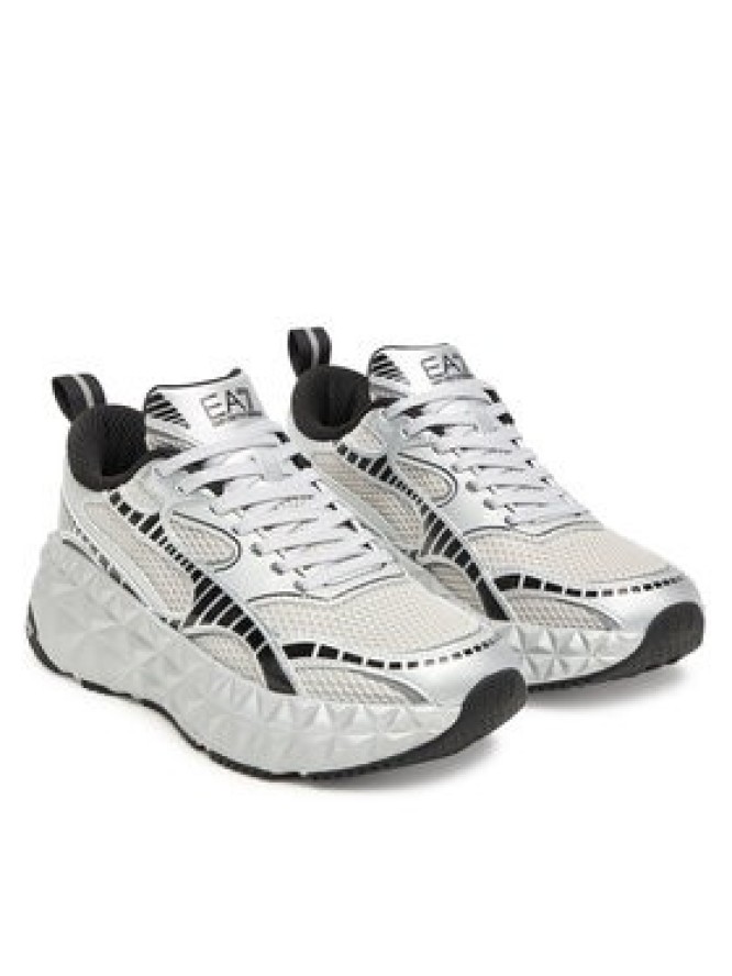 EA7 Emporio Armani Sneakersy X8X238 XK431 MZ163 Srebrny
