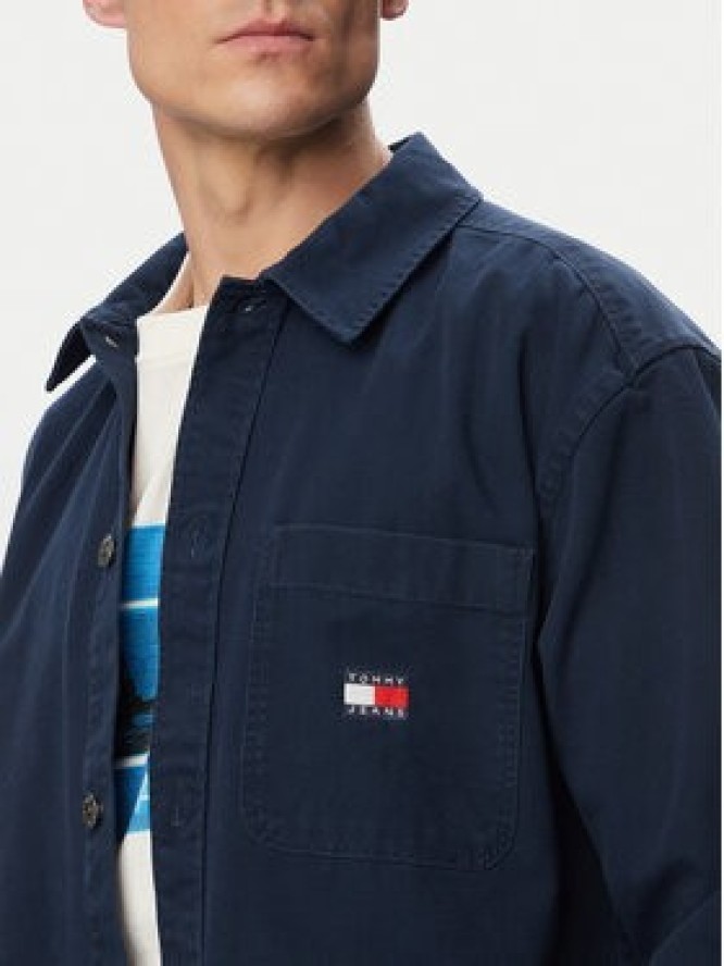 Tommy Jeans Kurtka jeansowa DM0DM20236 Granatowy Regular Fit