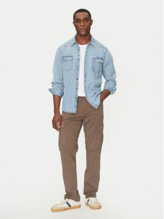 Guess Spodnie materiałowe M5RA68 WGXV1 Brązowy Regular Fit