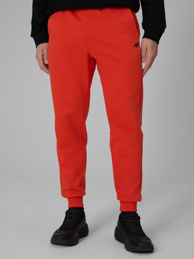 4F Spodnie dresowe joggery męskie - czerwone 3XL