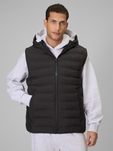 4F Bezrękawnik z wypełnieniem syntetycznym męski - czarny XXL