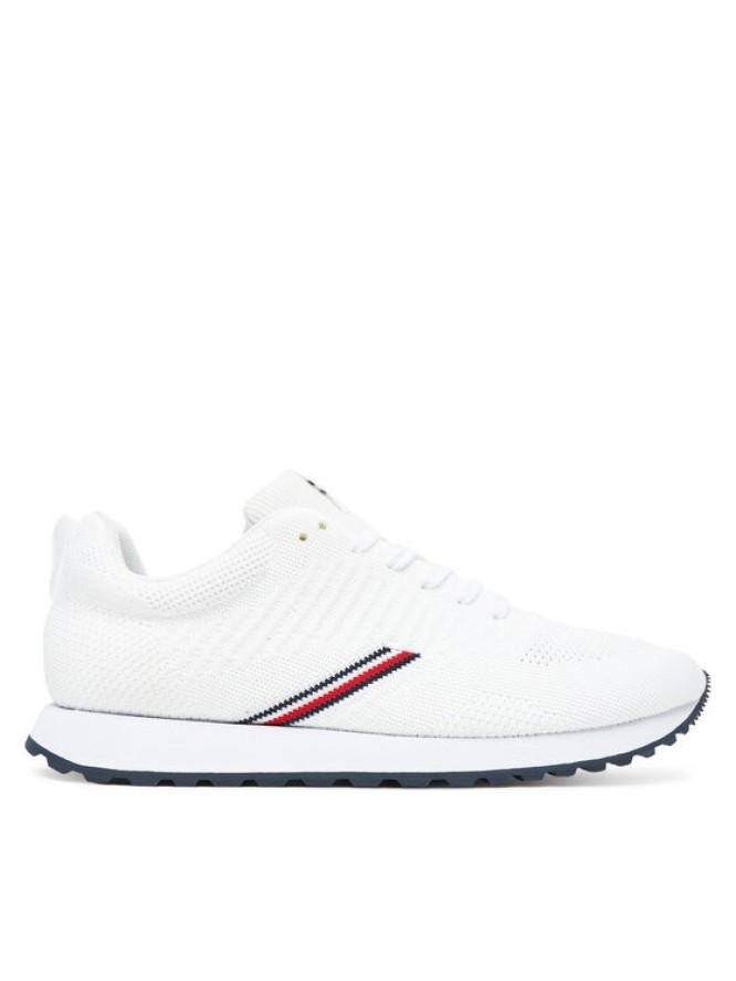 Tommy Hilfiger Sneakersy New Runner Eva Corpo Knit FM0FM05648 Biały