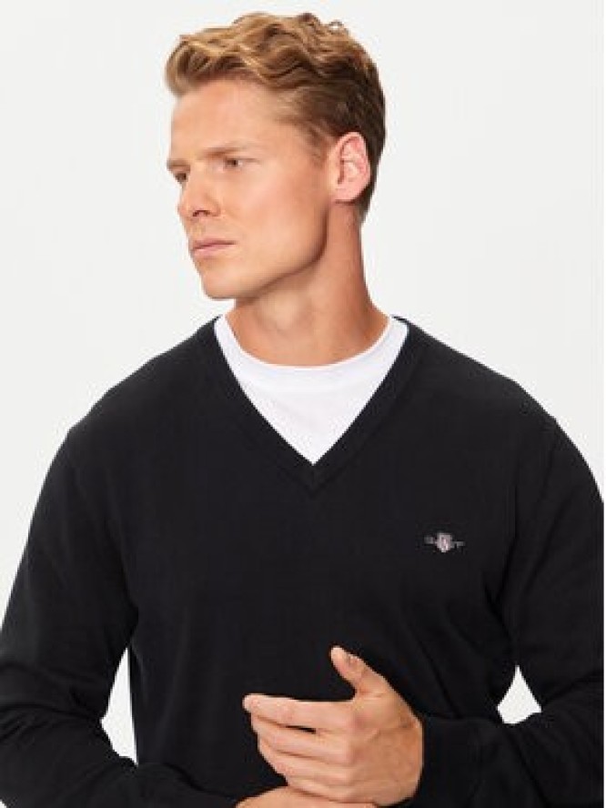 Gant Sweter Classic 8030562 Czarny Regular Fit