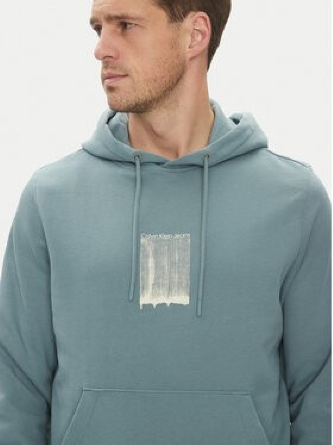 Calvin Klein Jeans Bluza Brush Stroke J30J327525 Niebieski Regular Fit