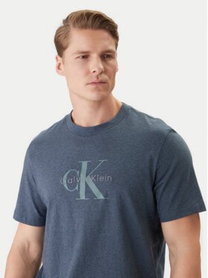 Calvin Klein Jeans T-Shirt LV04RB862G Granatowy Regular Fit