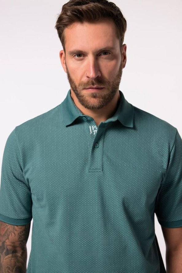 Męska Koszulka polo golf rękaw 1/2 QuickDry drobny wzór do rozm. 7XL