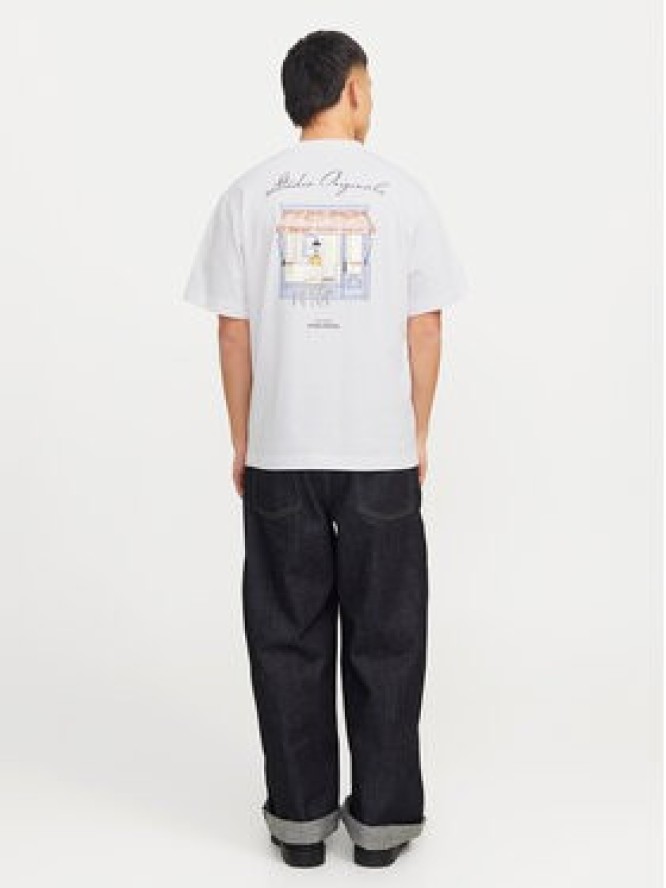 Jack & Jones T-Shirt Islington 12273015 Biały Loose Fit
