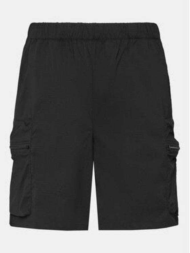 Rains Szorty sportowe Tomar Shorts 19310 Czarny Regular Fit