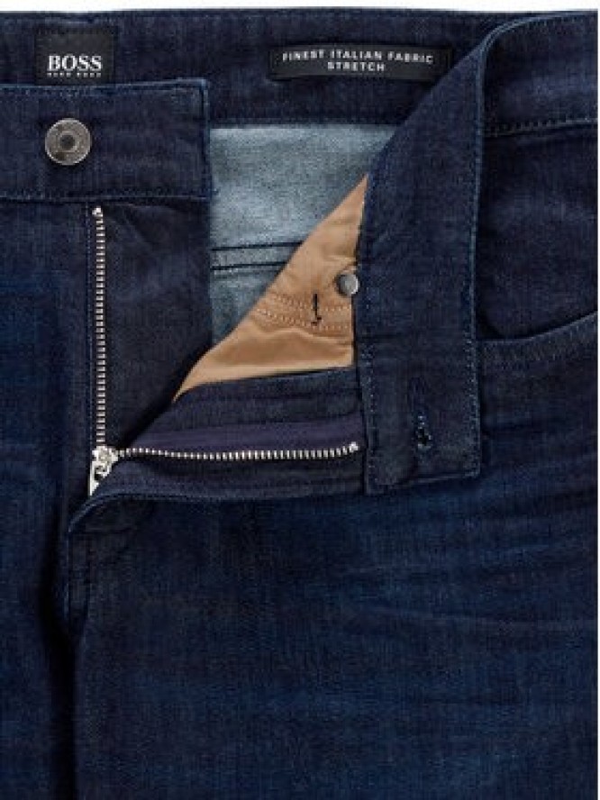 Boss Jeansy Delaware3-1 50449701 Granatowy Slim Fit