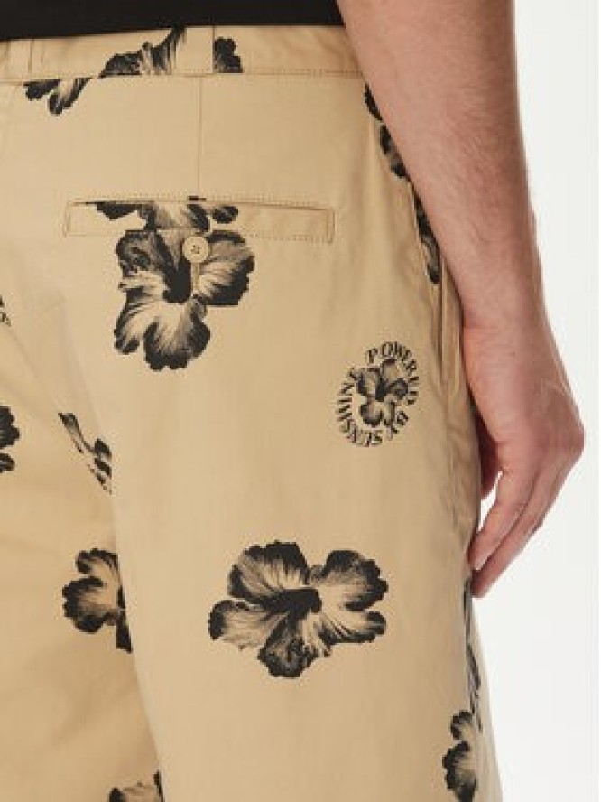 HUGO Szorty materiałowe Damo242 50542159 Beżowy Baggy Fit