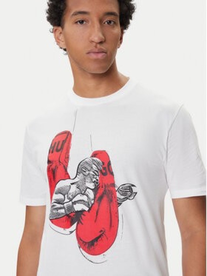 HUGO T-Shirt Diboxer 50542560 Biały Regular Fit